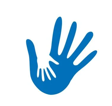 Hand helping illustration Stock Illustration