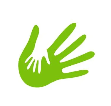 Hand helping illustration Stock Illustration