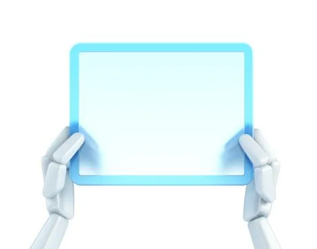 Hand hold conceptual control console Stock Illustration