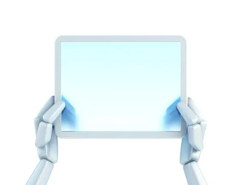 Hand hold conceptual control console Stock Illustration