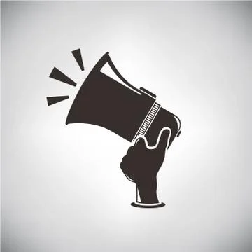 Hand hold megaphone Stock Illustration