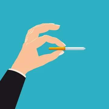 Hand hold pharmacy bottle plastic medicine pipette. Template banner vector Stock Illustration