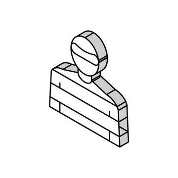 Hand hold shield isometric icon vector illustration Stock Illustration