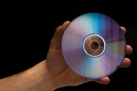 Hand holding a CD Stock Photos