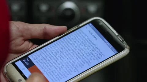 A hand holding a cellphone Stock Footage 155534332