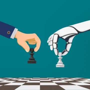 Hand holding a chess 스톡 일러스트