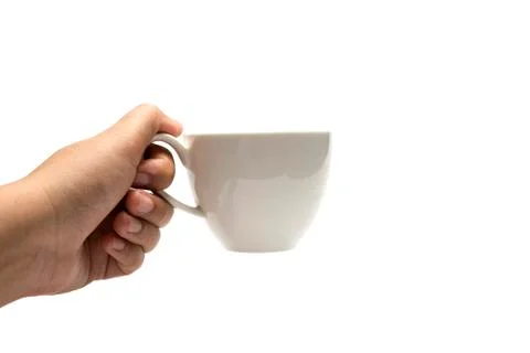 Hand holding coffee cup Stock Photos