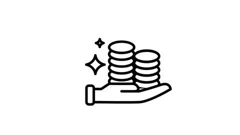 Hand Holding Coins Icon Stock Footage 340305652