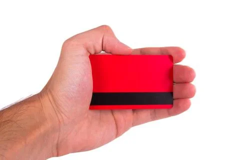 Hand holding credit card Stock Photos