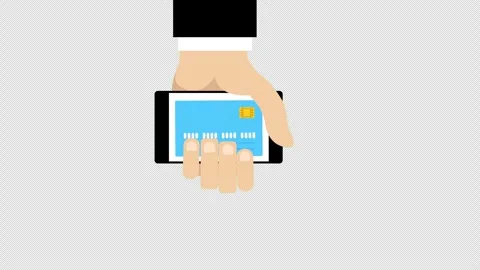 Hand Holding Credit Card for Secure Digital Payment and Online Banking Stock Footage 339766918