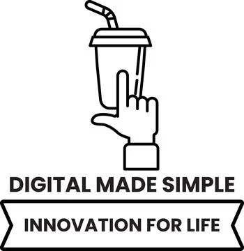 A hand holding a cup with a straw in it 스톡 일러스트