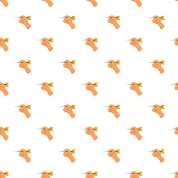Hand holding a dart aim seamless pattern background Stock Illustration