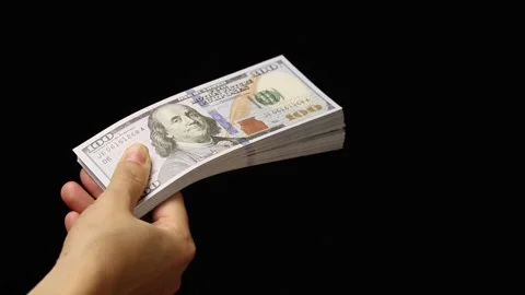 Hand holding dollar bill 動画素材 226480907