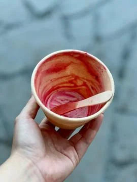 Hand holding empty pot Stock Photos