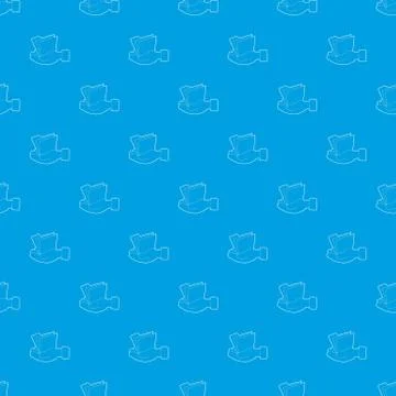 Hand holding file folder pattern vector seamless blue Stock Illustration