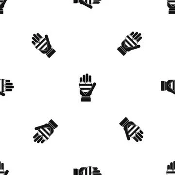 Hand holding heart of LGBT pattern seamless black Illustrazione stock