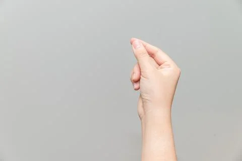 Hand holding imaginary card Stock Photos