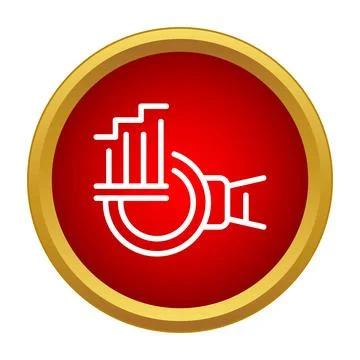 Hand holding increasing bar graph icon symbol Stock Illustration