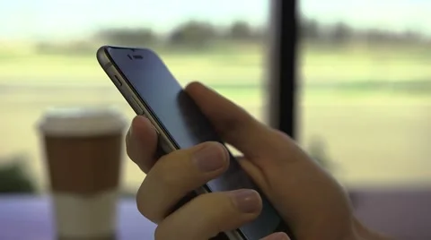 Hand Holding iPhone 6 Stock Footage 47858024