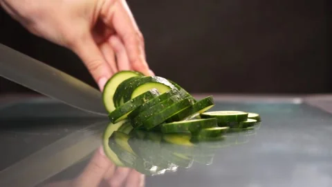 A hand holding a knife Stock Footage 133646655