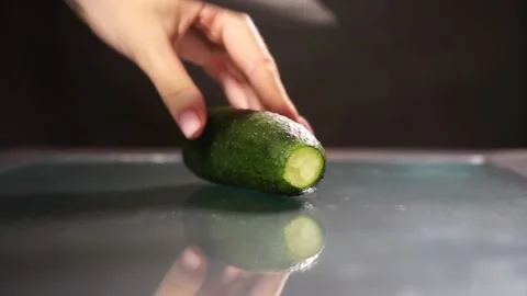 A hand holding a knife Stock Footage 133646674