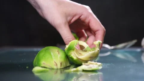 A hand holding a knife Stock Footage 133646834
