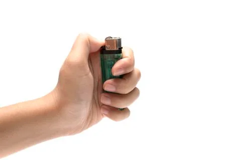 Hand holding lighter Stock Photos