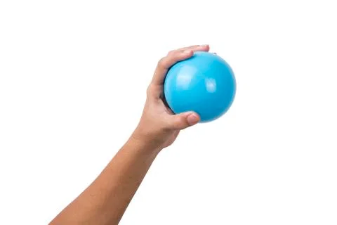 Hand holding Multi Colored Ball Stock Photos