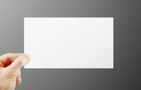 Hand holding paper Stock Photos
