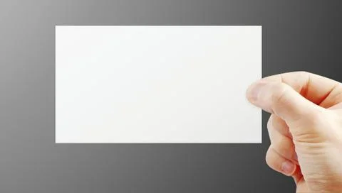 Hand holding paper Stock Photos