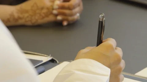 Hand Holding The Pen Stock-Footage 94641053