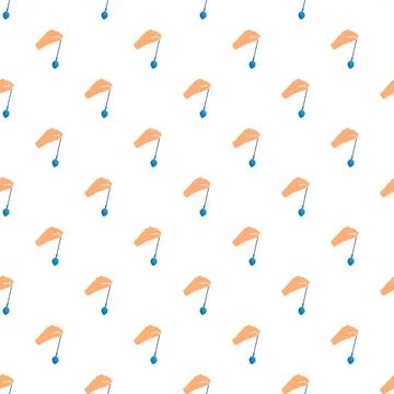 Hand holding pendulum repeating pattern illustration Stock Illustration