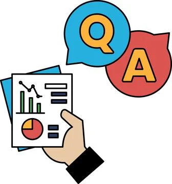 A hand holding a piece of paper with a graph on it Stock Illustration