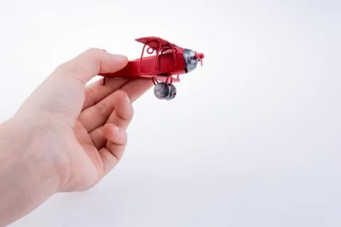 Hand holding a Plane Stock Photos