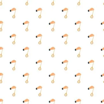 Hand holding pocket watch pattern suggesting hypnosis 스톡 일러스트