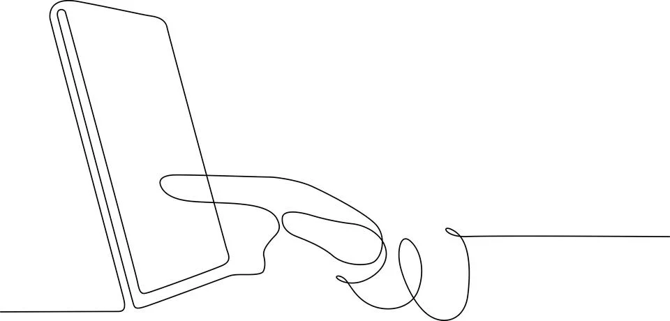 Hand holding smartphone Vector Illustrazione stock
