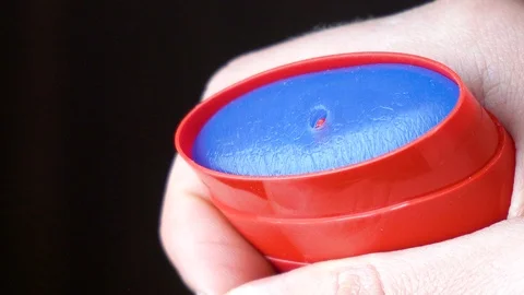 Hand holding a solid antiperspirant. solid antiperspirant advances Stock Footage 104108469