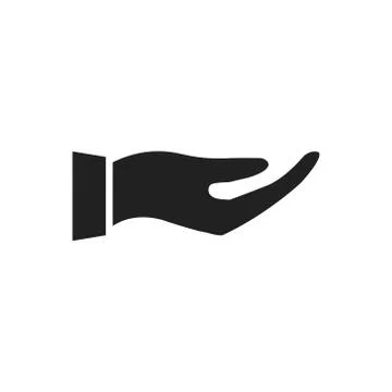 Hand holding something vector illustration Stock Illustration