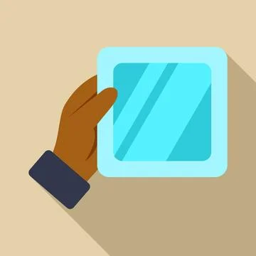 Hand holding tablet technology device concept Stock Illustration