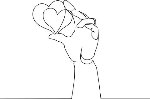 Hand holding three hearts Vector 스톡 일러스트