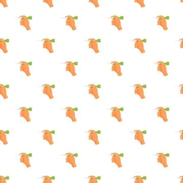 Hand holding throwing dart seamless pattern background Stock Illustration