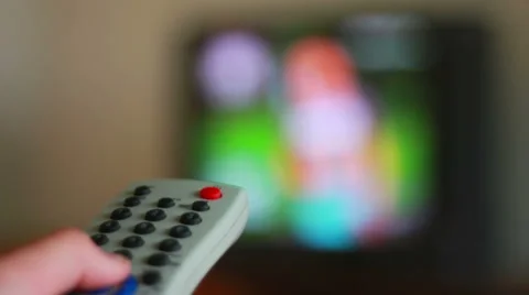 Hand Holding Tv Remote Control Stock Footage 40671122