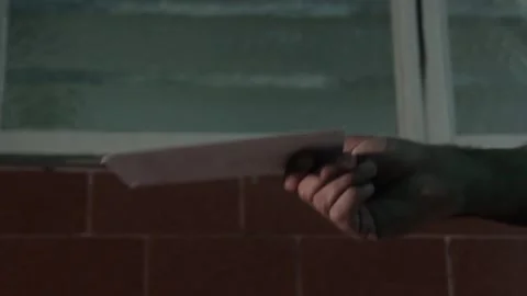 Hand Holding Voting Ballot While Walking Down School Corridor, Election Process  Video stock 100863252