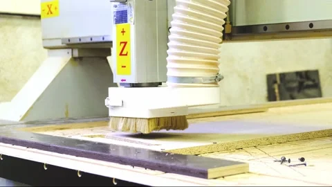 Hand holds tool operating numerically controlled machine Stock Footage 139795248