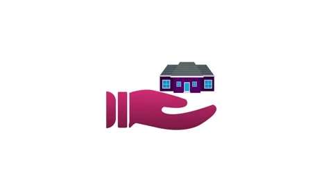 Hand with Home Icon Animation – 4K Motion. Stock Footage 286145162