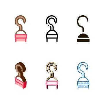 Hand hook icon modern vector outline Stock Illustration