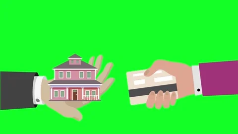 Hand house card Stock Footage 274306848