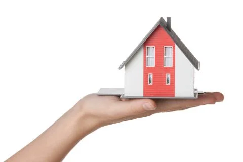 Hand with house Stock Photos