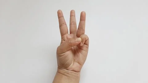 Hand human expression gestures doodle Stock Photos