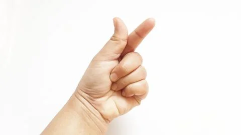 Hand human expression gestures doodle Stock Photos